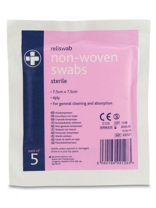 non woven sterile swabs 7.5cmx7.5xm