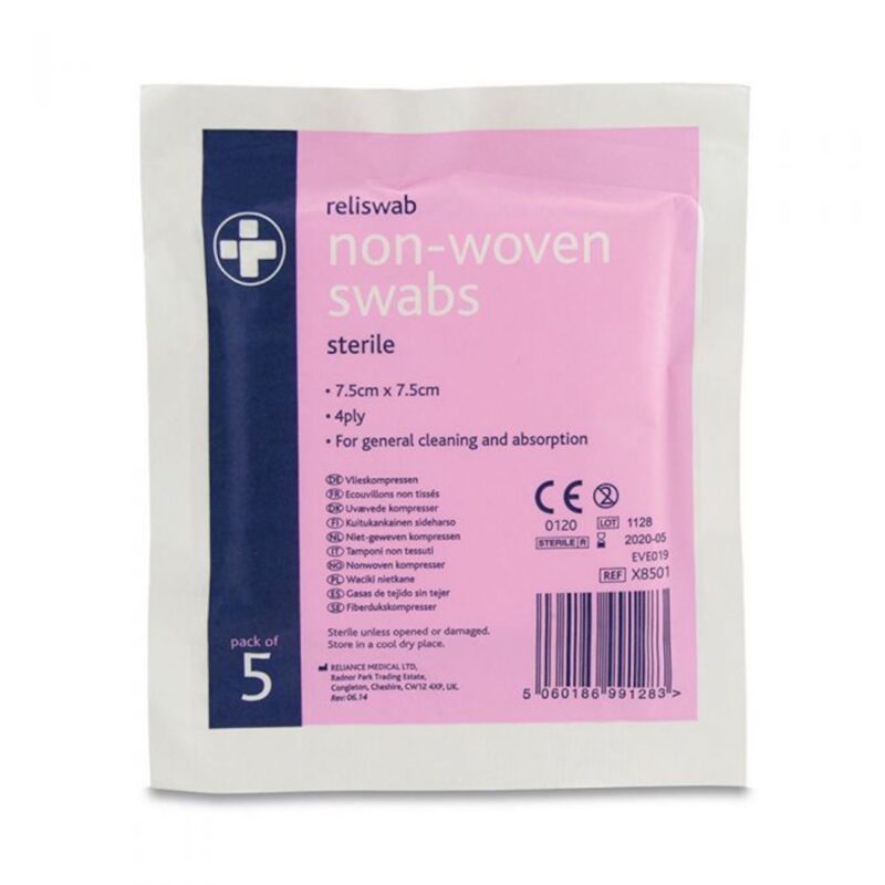 non woven sterile swabs 7.5cmx7.5xm