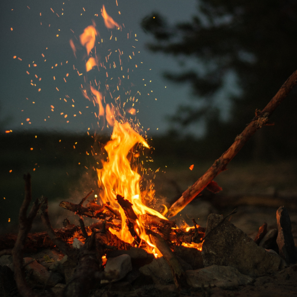 a campfire