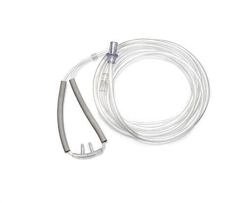 Adult Nasal cannula with curved prongs (2.1 meter tubing)